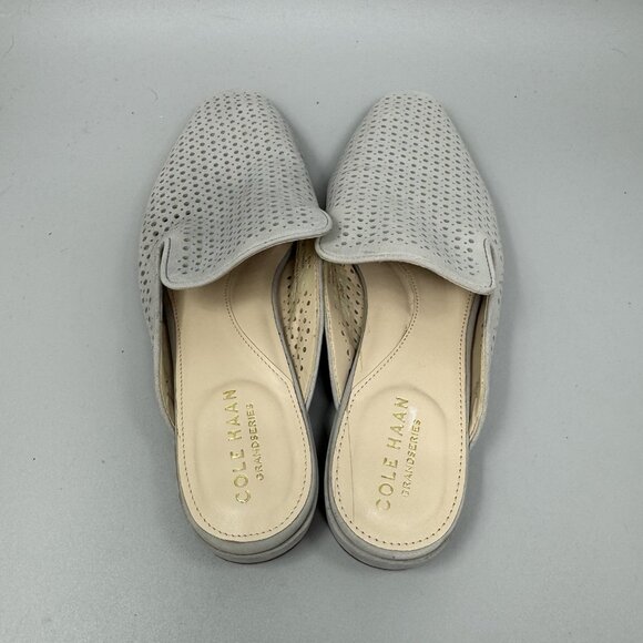Cole Haan Paula Mule Gray Paloma Unbuckle Mule Size 6.5B Nubuck - Picture 6 of 8